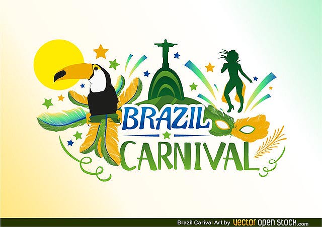 Brazil Carnival fresh best free vector packs kits
