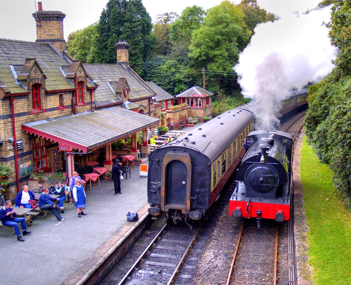 The Lakeside and Haverthwaite heritage Railway, Cumbria. Credit bayphotographic