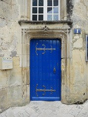 Blue door. 1 rue de Chateau, Jonzac.