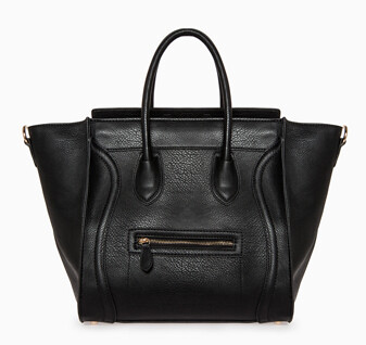 celine online bags - Pattern Mixing + Celine Luggage Tote "Look For Less" - cute & little