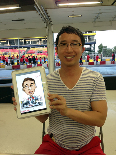 digital live sketching for Canon Karting Challenge 2013 on Samsung Galaxu Note 10.1