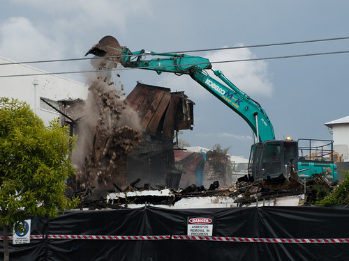 Belvedere House demolition after unexplained fire