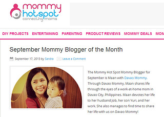 September Mommy Blogger of the Month