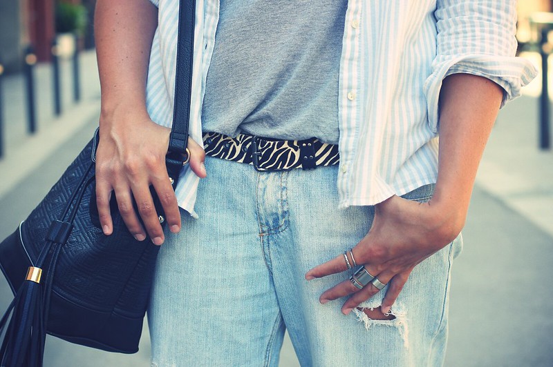 Look Boyfriend Jeans + shirt