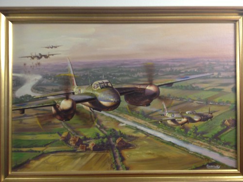 Mosquito Attack - De Havilland Mosquitoes in low-level sortie over Dutch canals in 1944