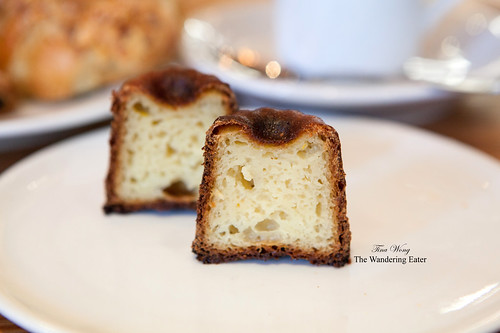 Cross section of the canelés