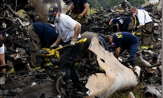 Investigators combing through wreckage from UPS flight 1354