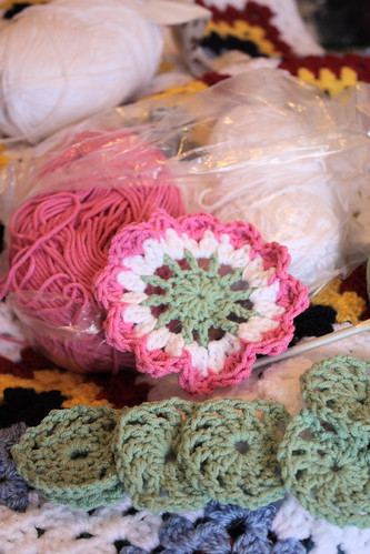 Crochet table centre piece