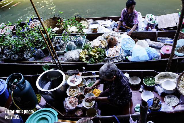 the floating market -- Bangkok