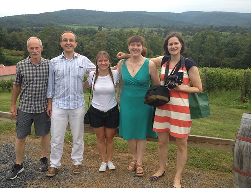 Tom, Laurent, Donna, Julie and Pam at Chateau O'Brien