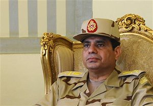 Egyptian Gen. al-Sisi has announced that a military seizure of power. Egypt has been in a political crisis for months. by Pan-African News Wire File Photos