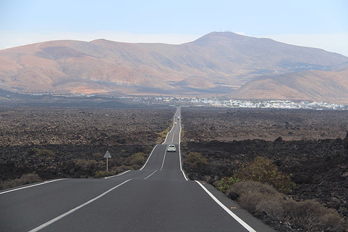 on the road in Lanzarote
