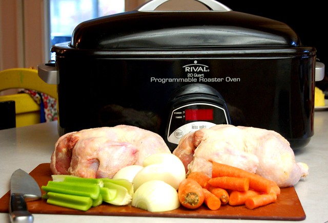 Crockpot or Oven Roaster Chicken For Fast, Weekday Meals
