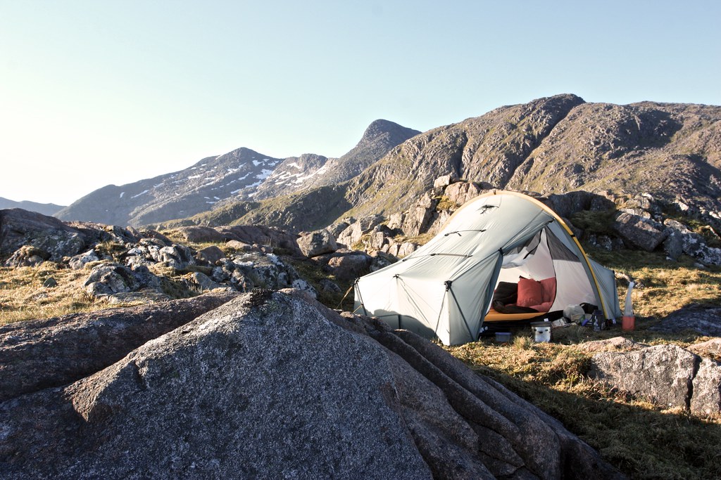 Tent with Ben Cruachan