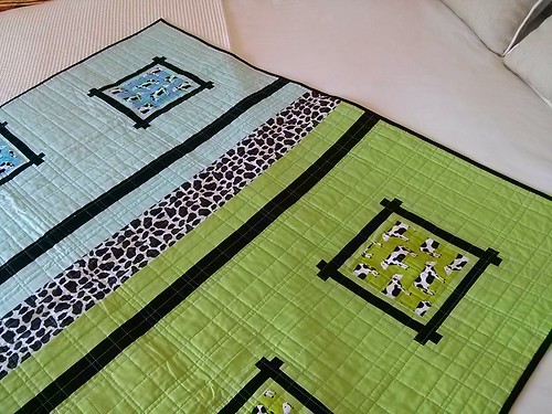 Cow quilt back