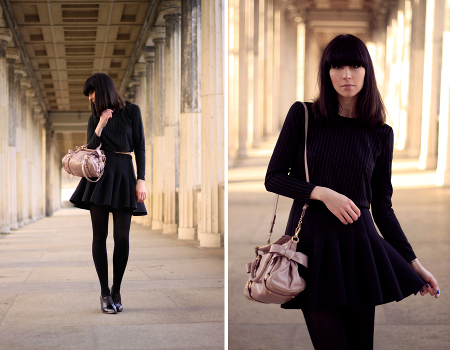 OUtfit H&M Miu Miu Topshop all black Michalsky StyleNite look CATS & DOGS fashion blog from berlin 7