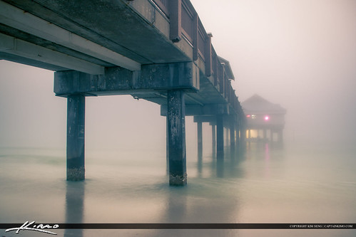 Sea Mist from the Gulf Coast at Pier Clearwater Florida Pinellas County by KimSengPhotography