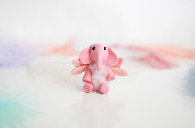 pink elephant with wings