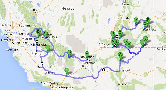 25 días por los parques nacionales del Oeste de USA: un Road Trip de 10500 kms - Blogs de USA - Introducción (4)