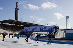 Schaatsen in het Olympisch Stadion.