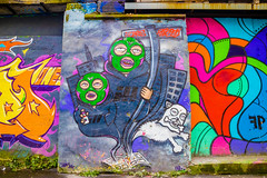 Colorful Street painting graffiti art
