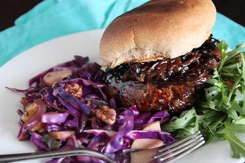 Post image for Balsamic Portobello Burgers with Carmelized Onions