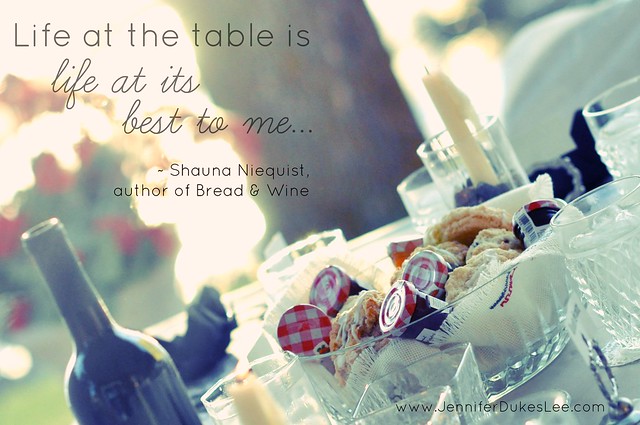 bread and wine, shauna niequist,  table
