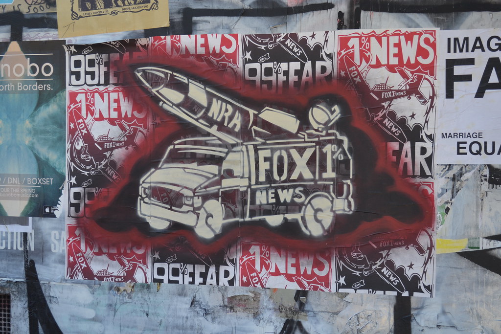 FOX NEWS, Political Gridlock, Street Art, San Francisco, poster, Sceen Print