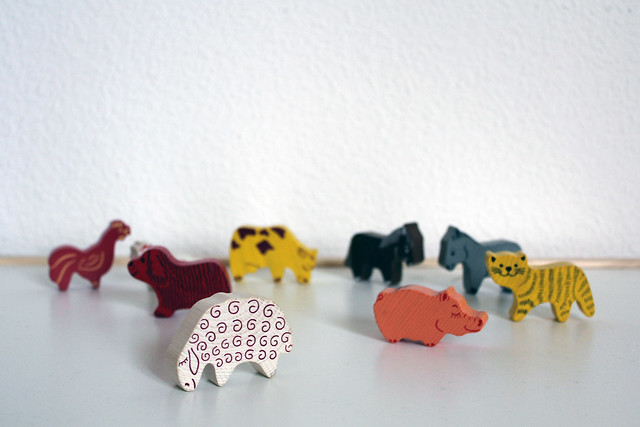 thrifted: wooden animals for vee