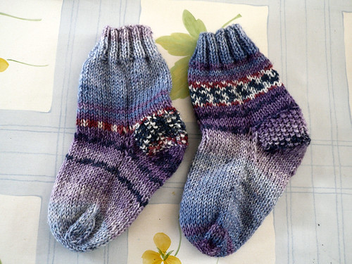 Sock 1 and 2