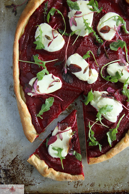 Beet and Goat Cheese Pizza