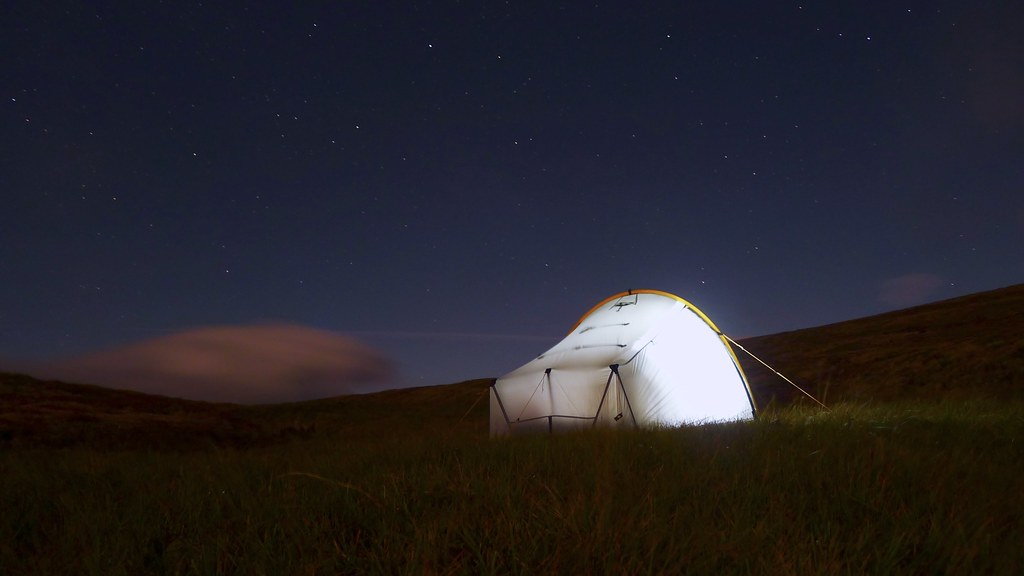 Tent at night