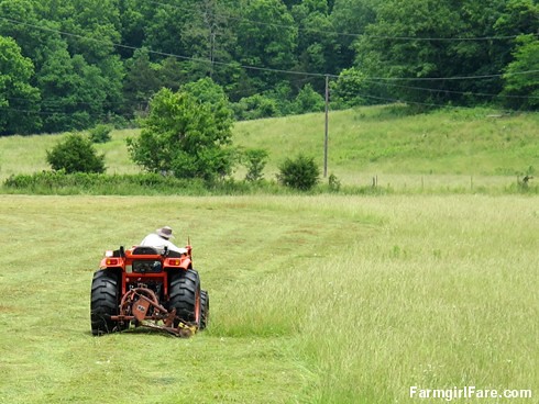 (30-2) Not many people around here use an antique sickle bar mower to cut hay anymore, but it works and it's paid for - FarmgirlFare.com