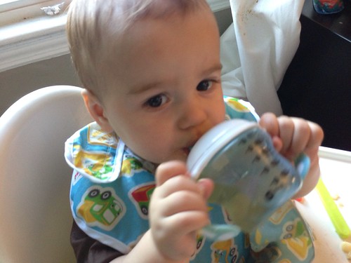 Elliott with Sippy Cup