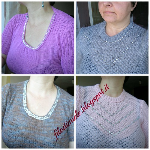 wearing sequins sweaters
