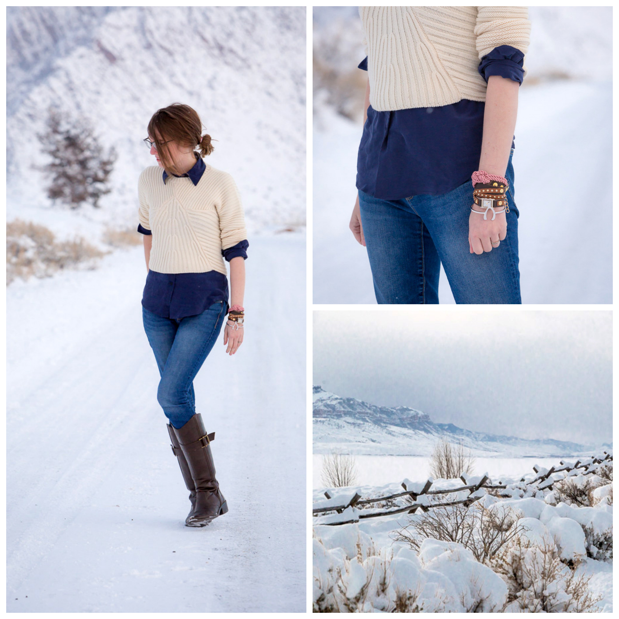 winter outfit, wyoming, Tomboy, snow, never fully dressed, withoutastyle, sweater, layers, popbasic shirt, 