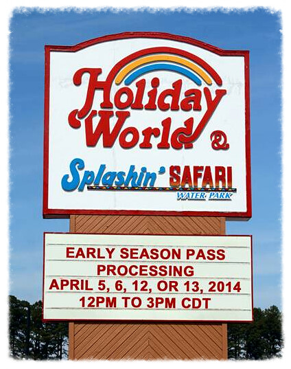 Early Season Pass processing at Holiday World