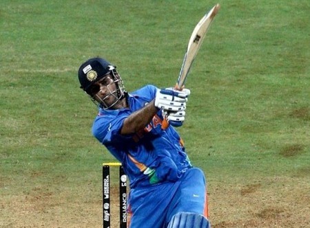 Dhoni's winning shot at the 2011 World Cup final