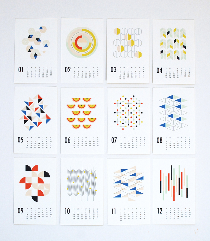 2014 shapes calendar