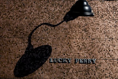 Lucky Penny  coin wall closeup
