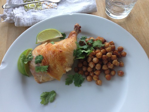 roasted chicken with chickpeas