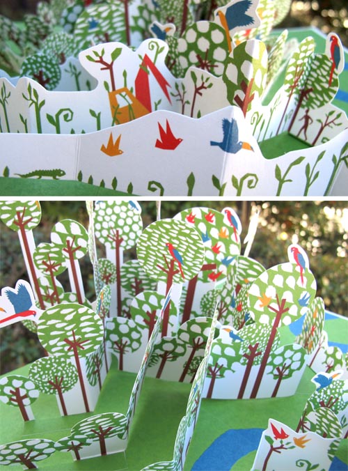 In the Forest - a pop-up book - internals