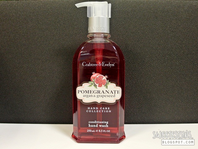 crabtree & evelyn pomegranate argan & grapeseed conditioning hand wash and ultra moisturizing hand therapy review (2)