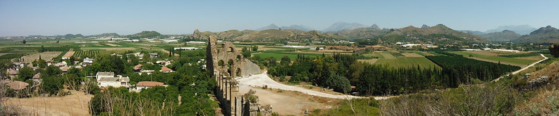 Acueducto de Aspendos, en Turquía.