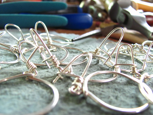 making smaller hoop earrings