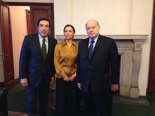 Secretario General de la OEA se reunió con el Presidente y la Directora del Servicio Electoral chileno