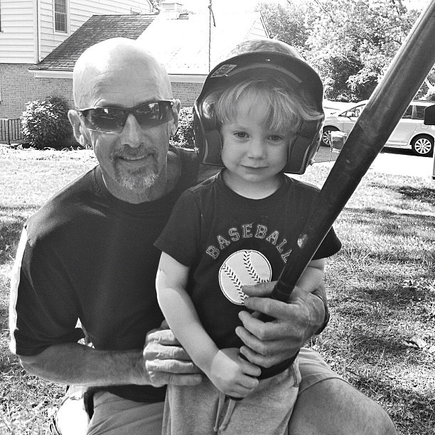 Baseball with Poppy... #macefamilysummer