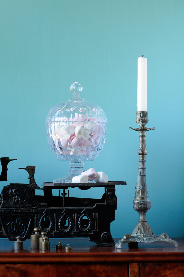 Flea Market Finds - Vintage Scale, Candle Holder and Glass Jar