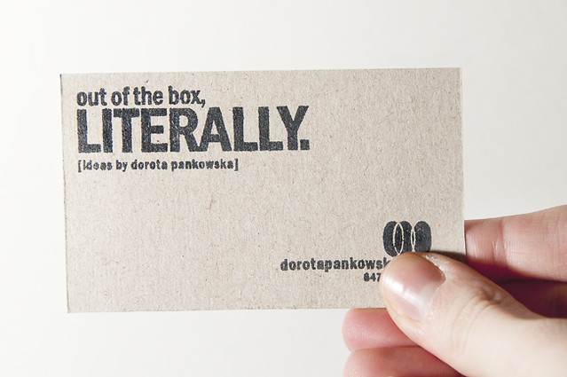 out of the box business cards