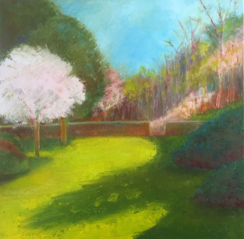 First of May at Long Hill (Oil Bar Painting) by randubnick